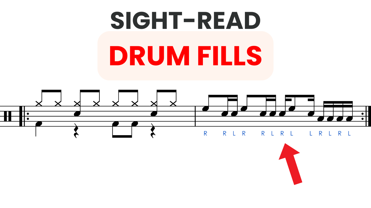 Sight-Reading Drum Fills 1 – Sight Reading | Rhythm Lessons