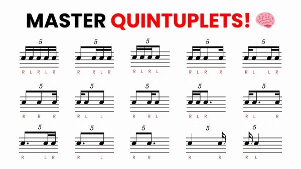 Master All Quintuplet Rhythms (With Sticking Notation) 🥁