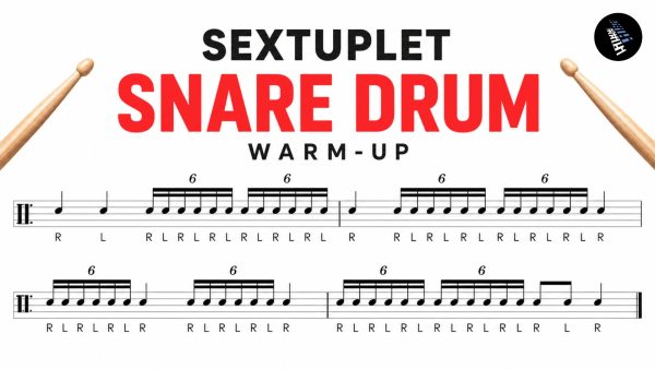 Sextuplet Snare Drum Warm-Up With Sticking 🥁