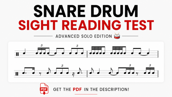 Snare Drum Sight Reading Test – Advanced Solo Edition 🥁