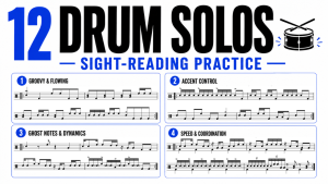 12 Drum Solos for Sight Reading & Technique 🥁